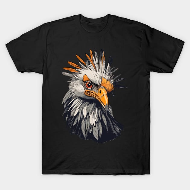 Secretary Bird T-Shirt by Ray Crimson